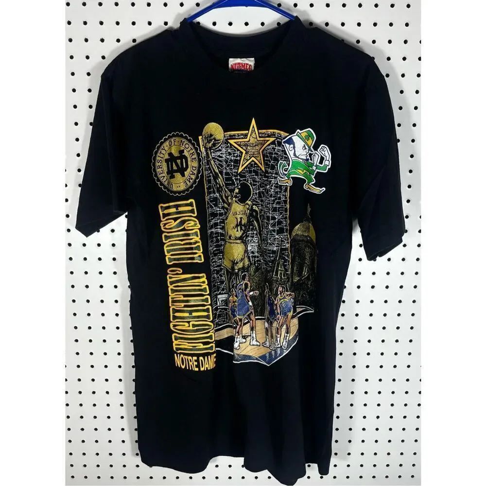 Vintage Notre Dame fighting Irish basketball graphic shirt